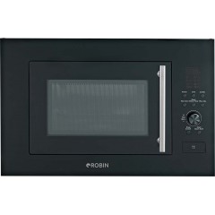 Robin CW-850 Εντοιχιζόμενος Φούρνος Μικροκυμάτων με Grill 25lt Μαύρος